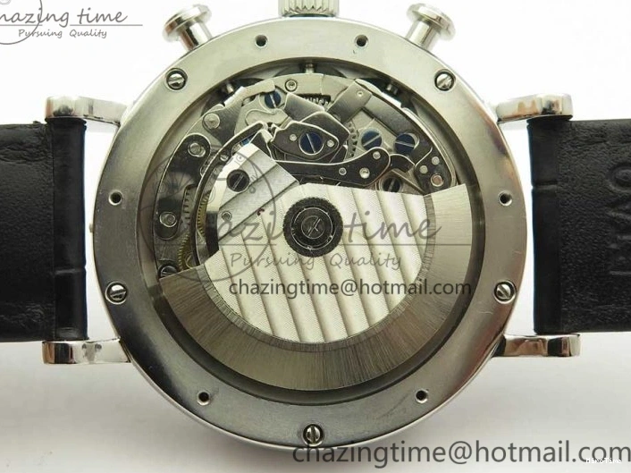 MIROTIME 0327 Snug Portofino IW391022 SS ZK 1:1 Best Edition White Dial Gold Markers On Black Leather Strap A 7130